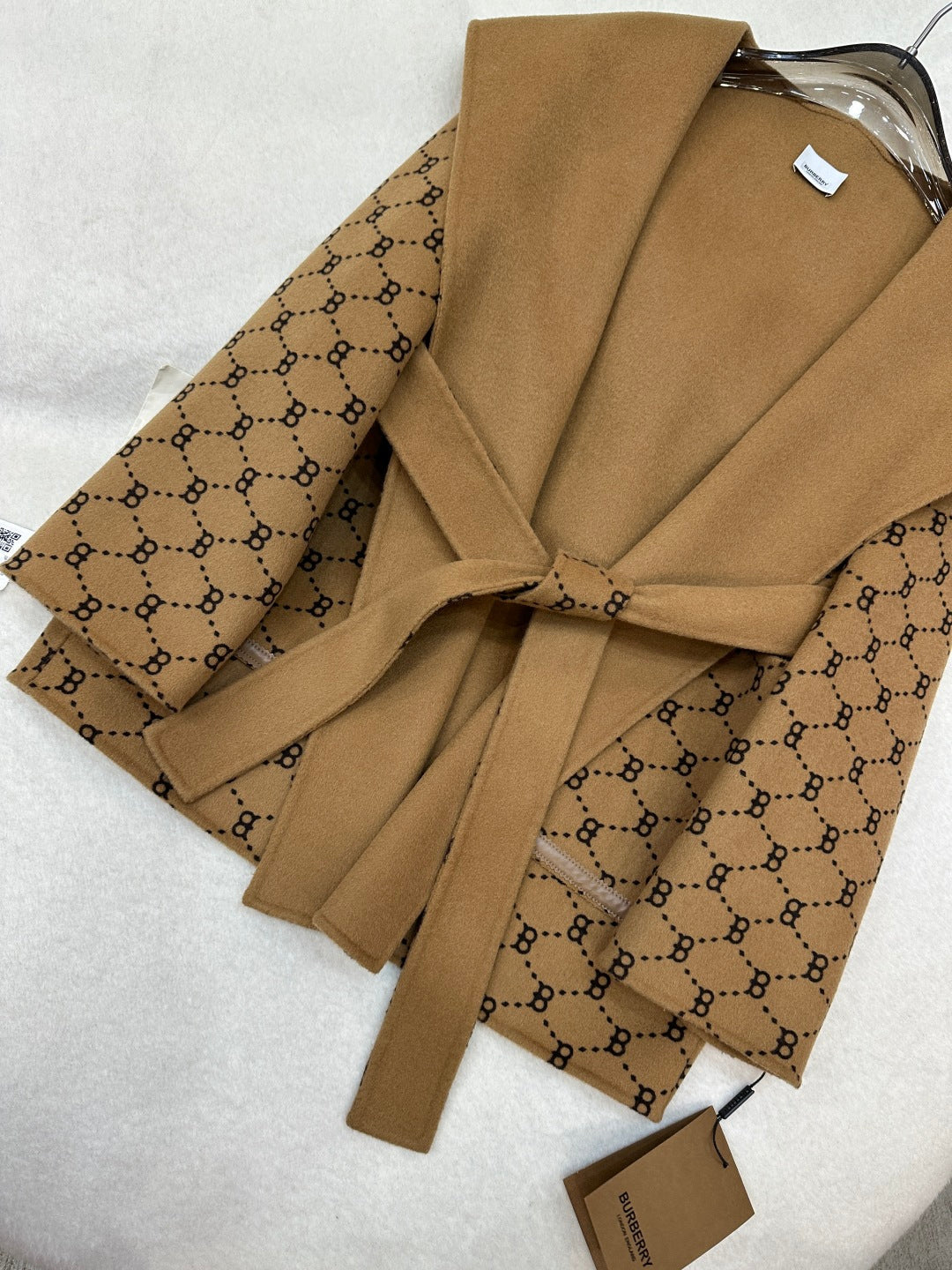 BURBBER  Hooded Woman Wool Jacket Limited
