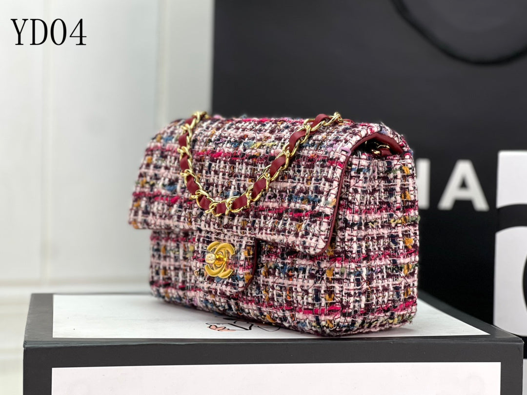 CHL TWEED Bag  13 Color 's Small  20 cm