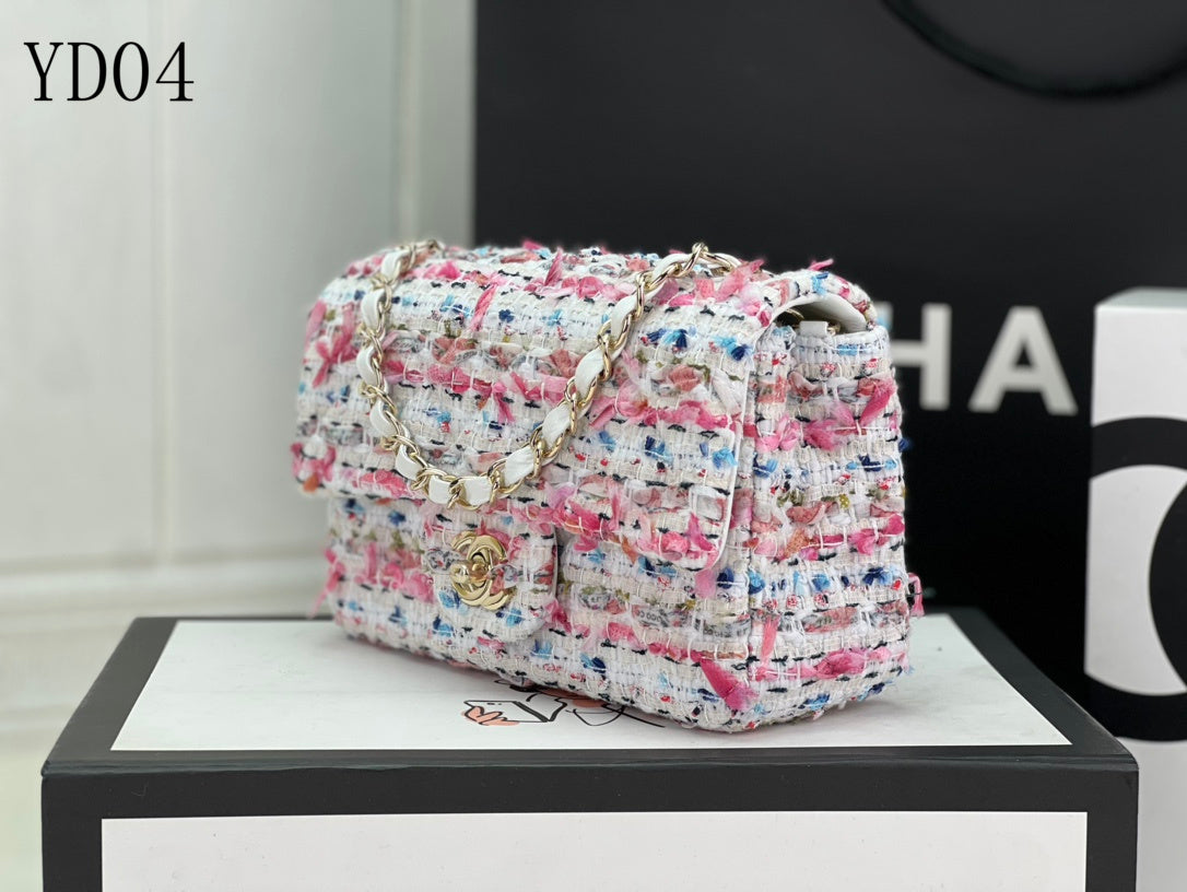 CHL TWEED Bag  13 Color 's Small  20 cm