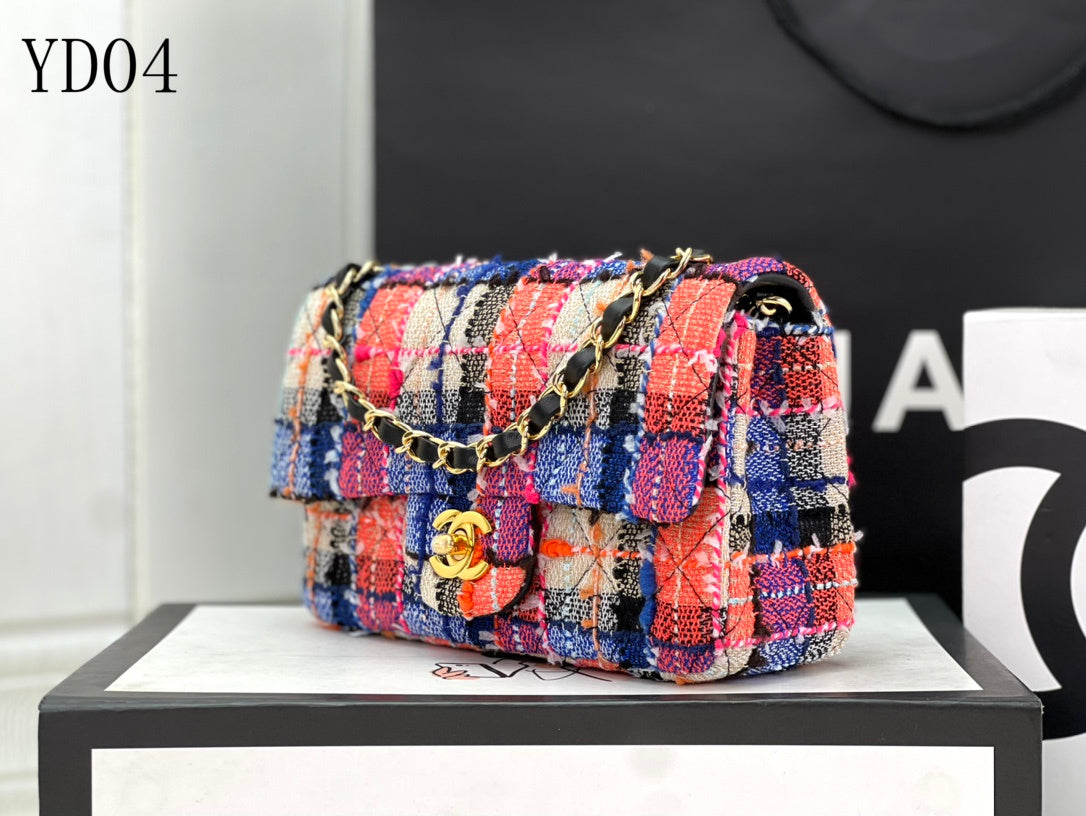 CHL TWEED Bag  13 Color 's Small  20 cm