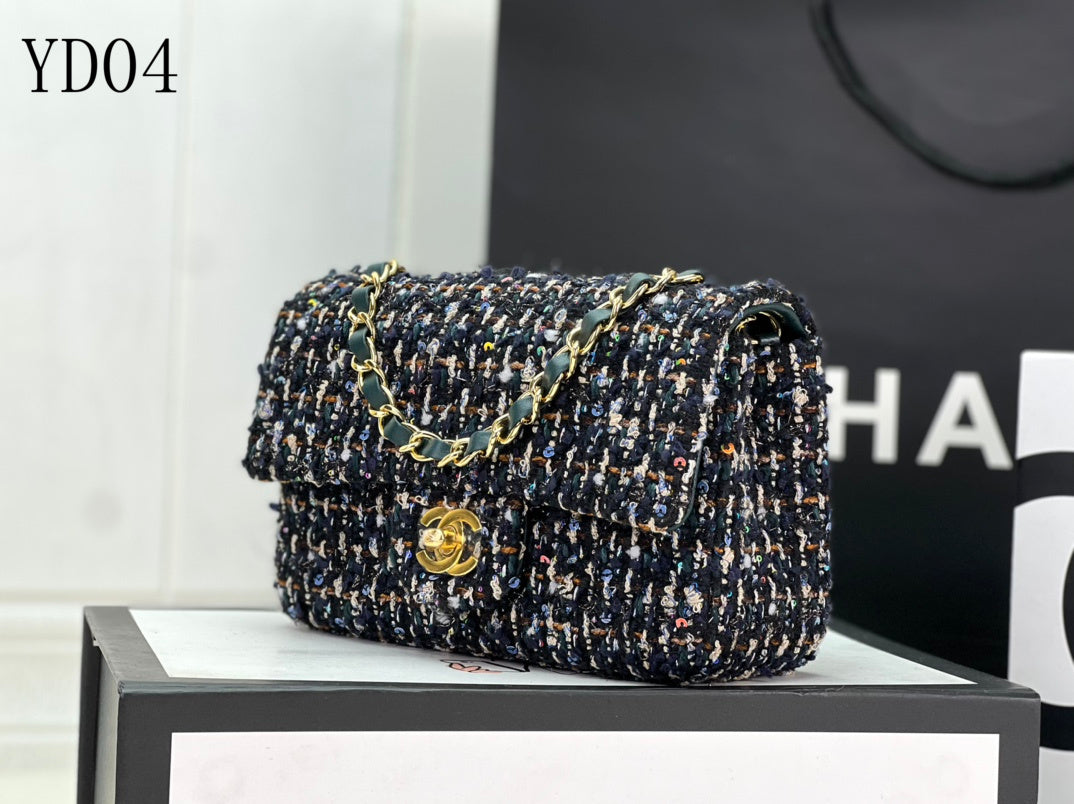 CHL TWEED Bag  13 Color 's Small  20 cm