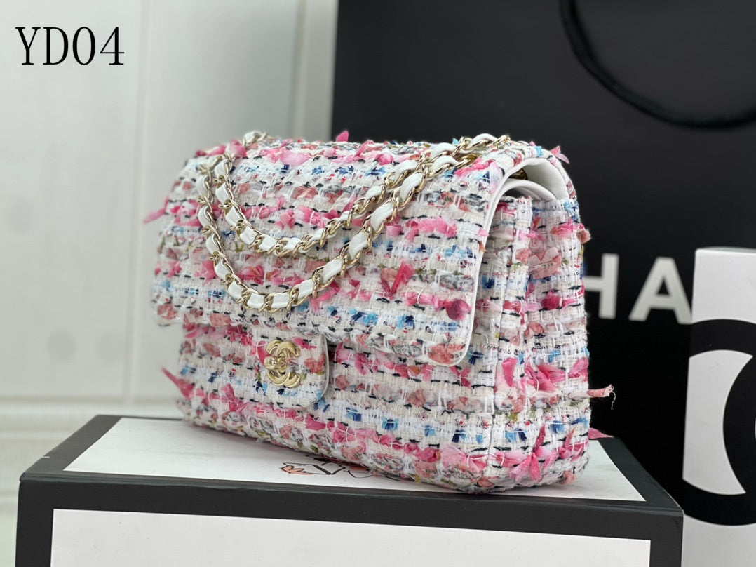 CHL TWEED Bag  18 Color 's Medium  25 cm