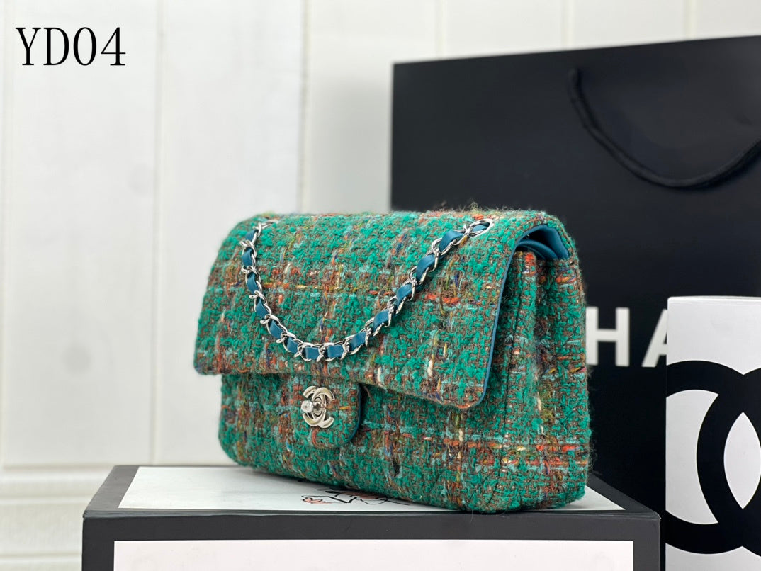 CHL TWEED Bag  18 Color 's Medium  25 cm