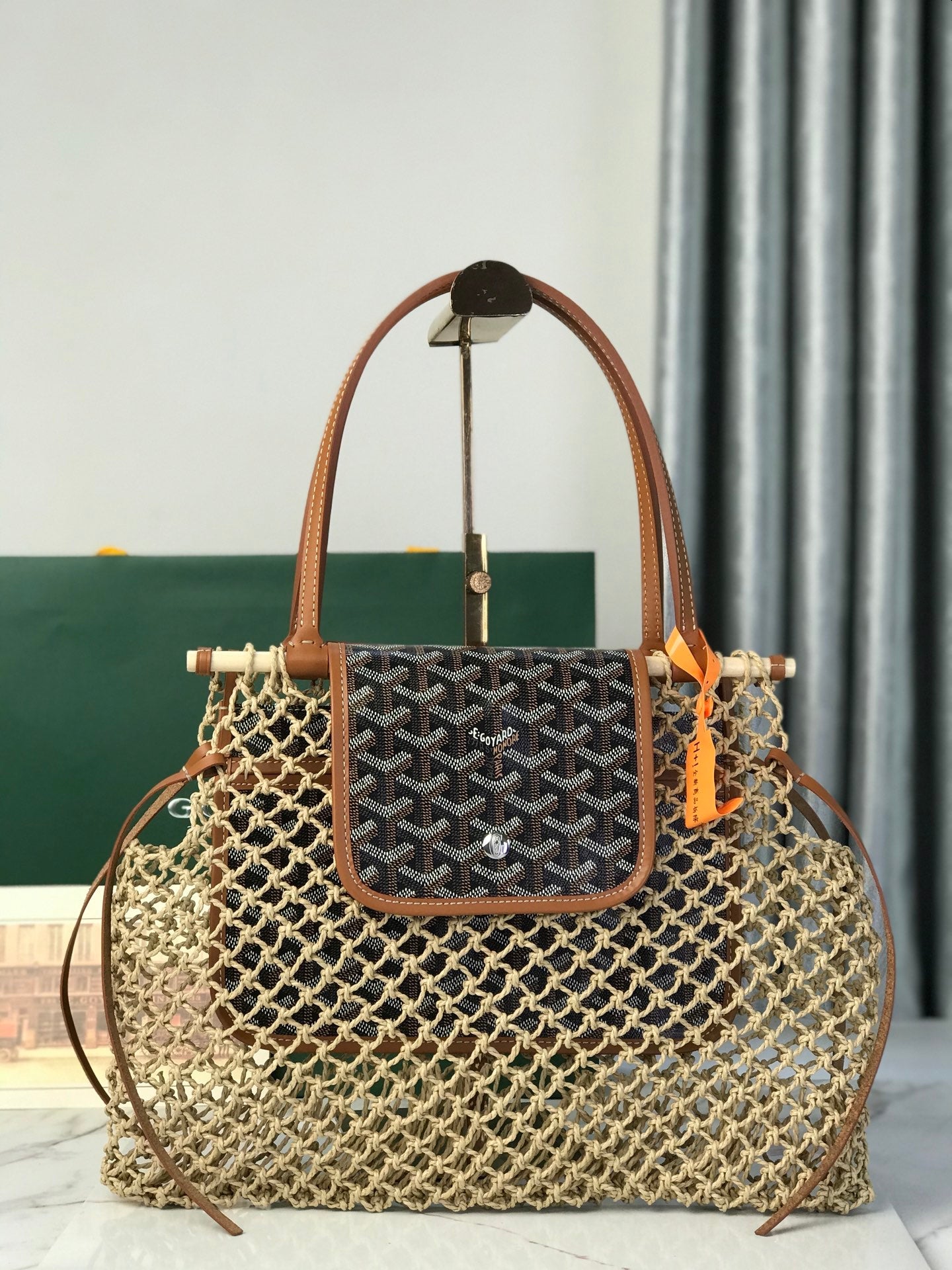 A*GO Net Raffia aligre  bag 36 cm