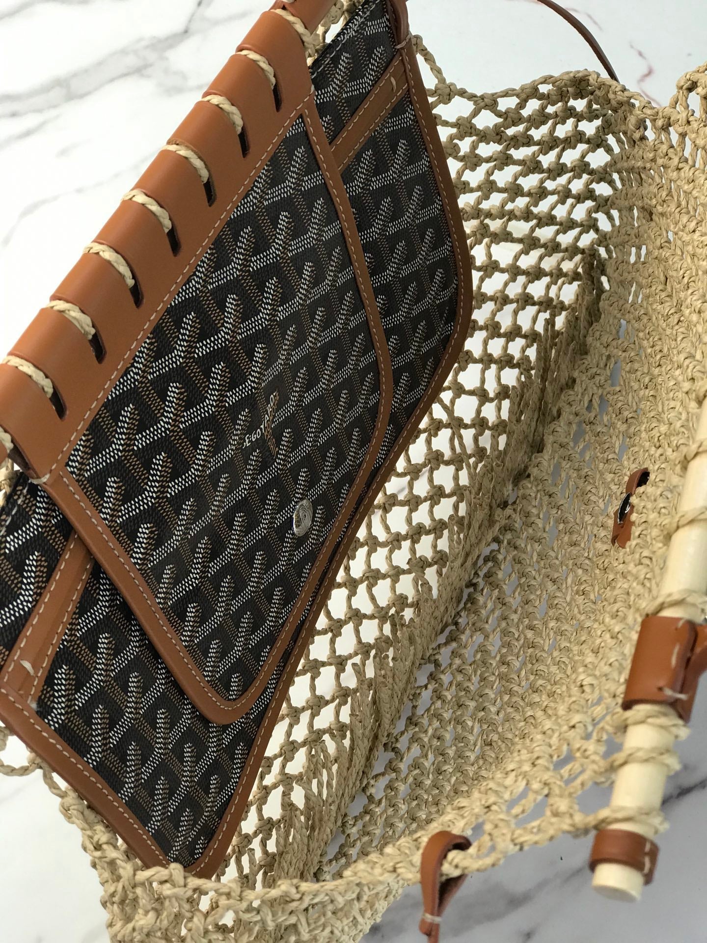 A*GO Net Raffia aligre  bag 36 cm