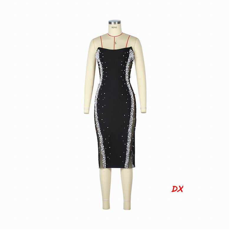 HERVE Party dress Glass beads wedding 2 Color's
