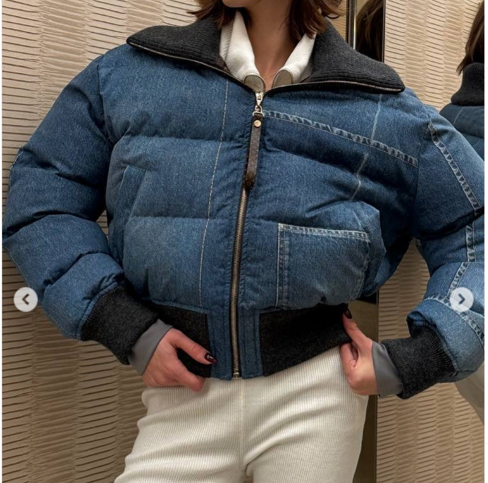 LU Puffer Jeans Jacket Woman Limited