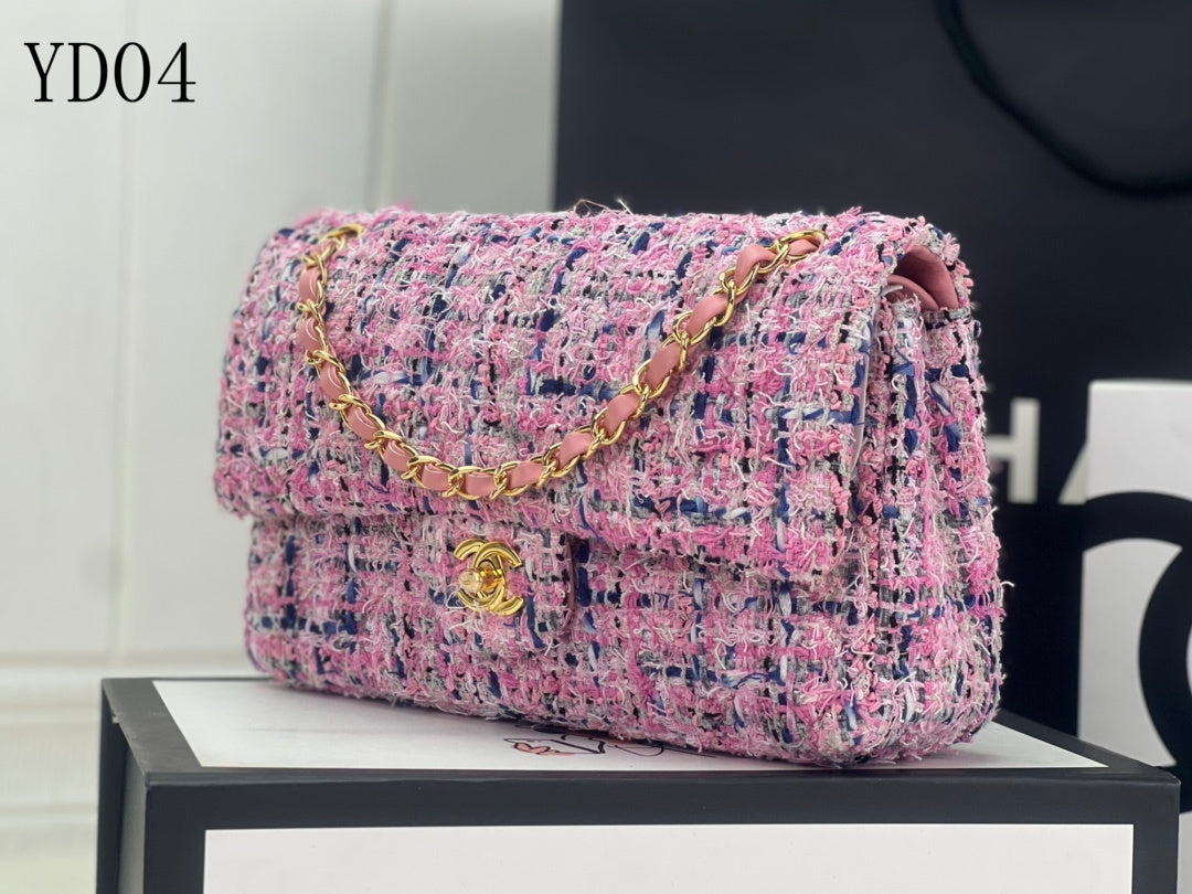 CHL TWEED Bag  18 Color 's Medium  25 cm