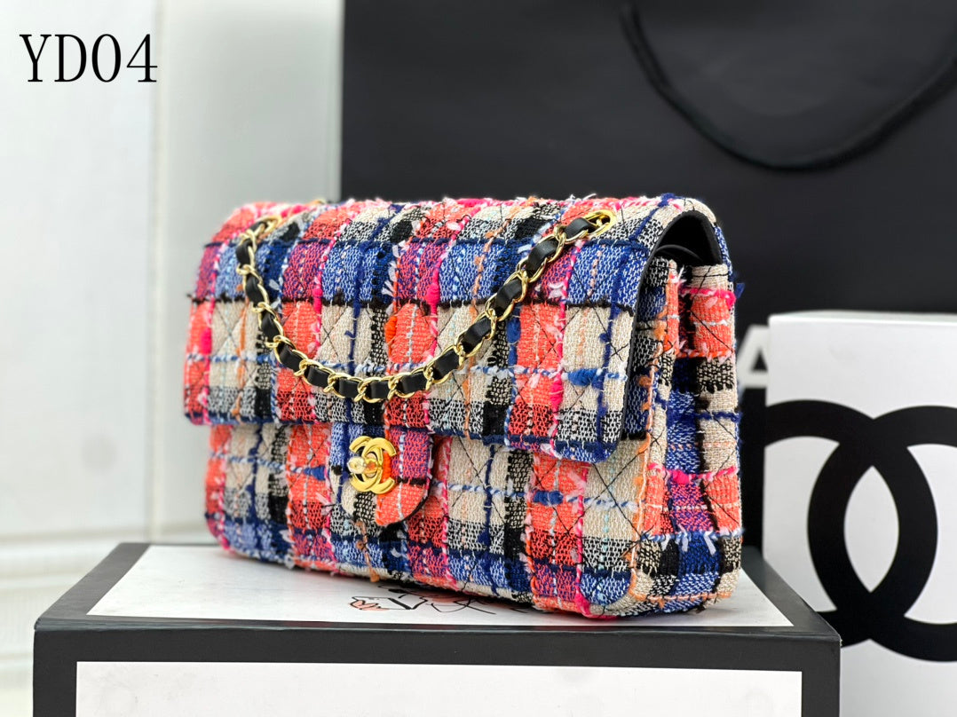 CHL TWEED Bag  18 Color 's Medium  25 cm