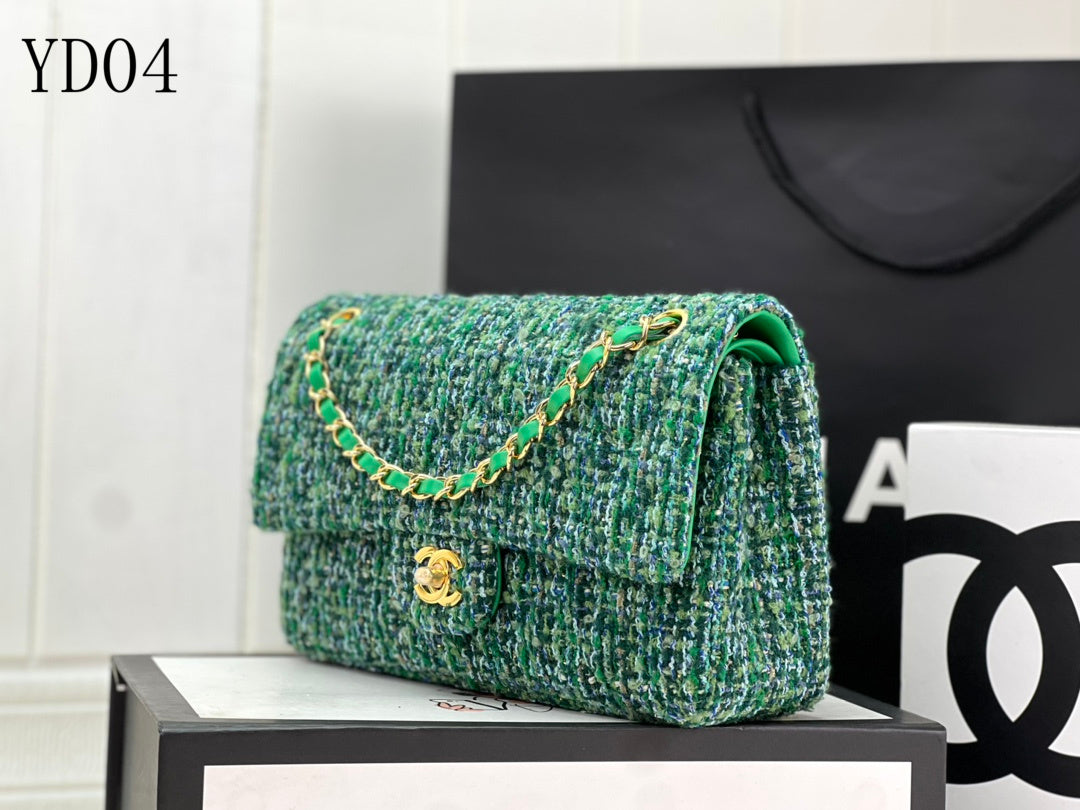 CHL TWEED Bag  18 Color 's Medium  25 cm