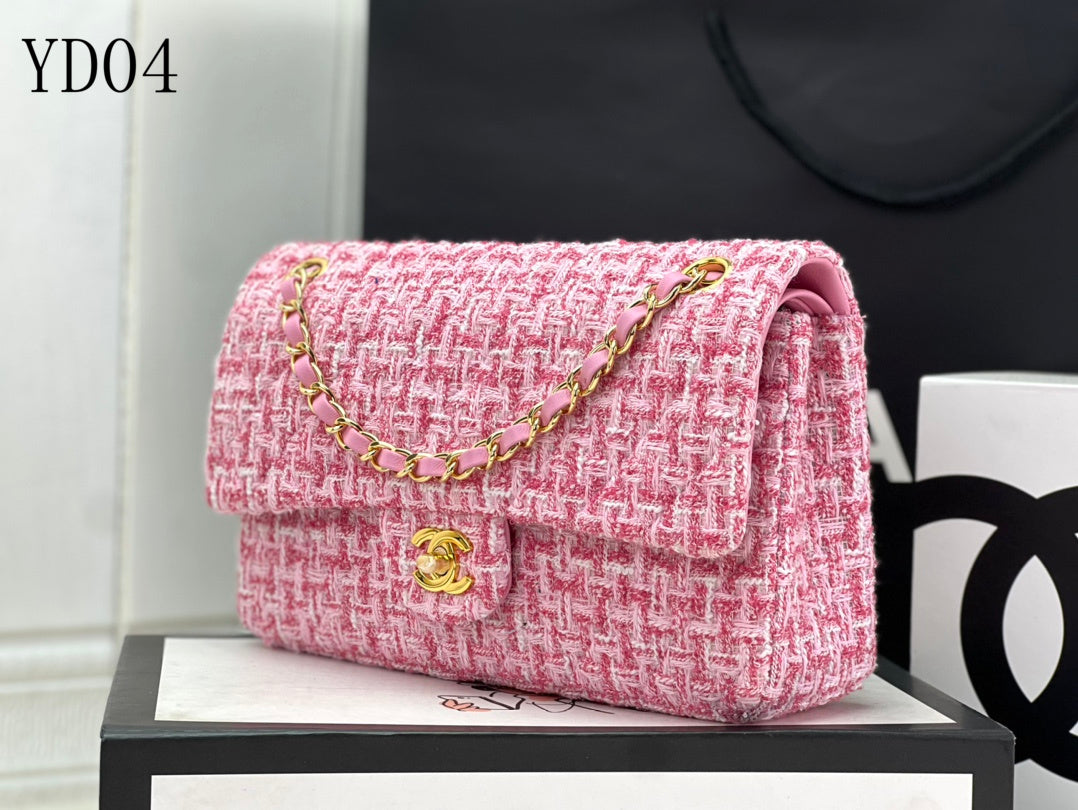 CHL TWEED Bag  18 Color 's Medium  25 cm