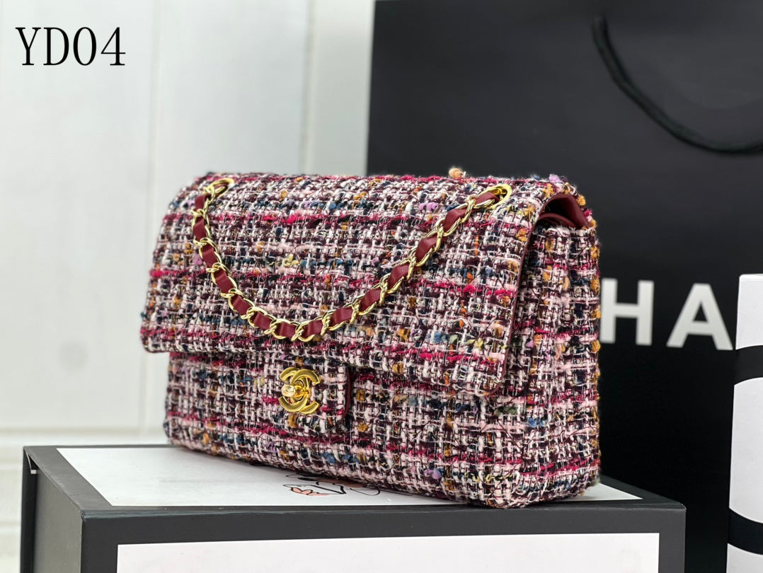 CHL TWEED Bag  18 Color 's Medium  25 cm