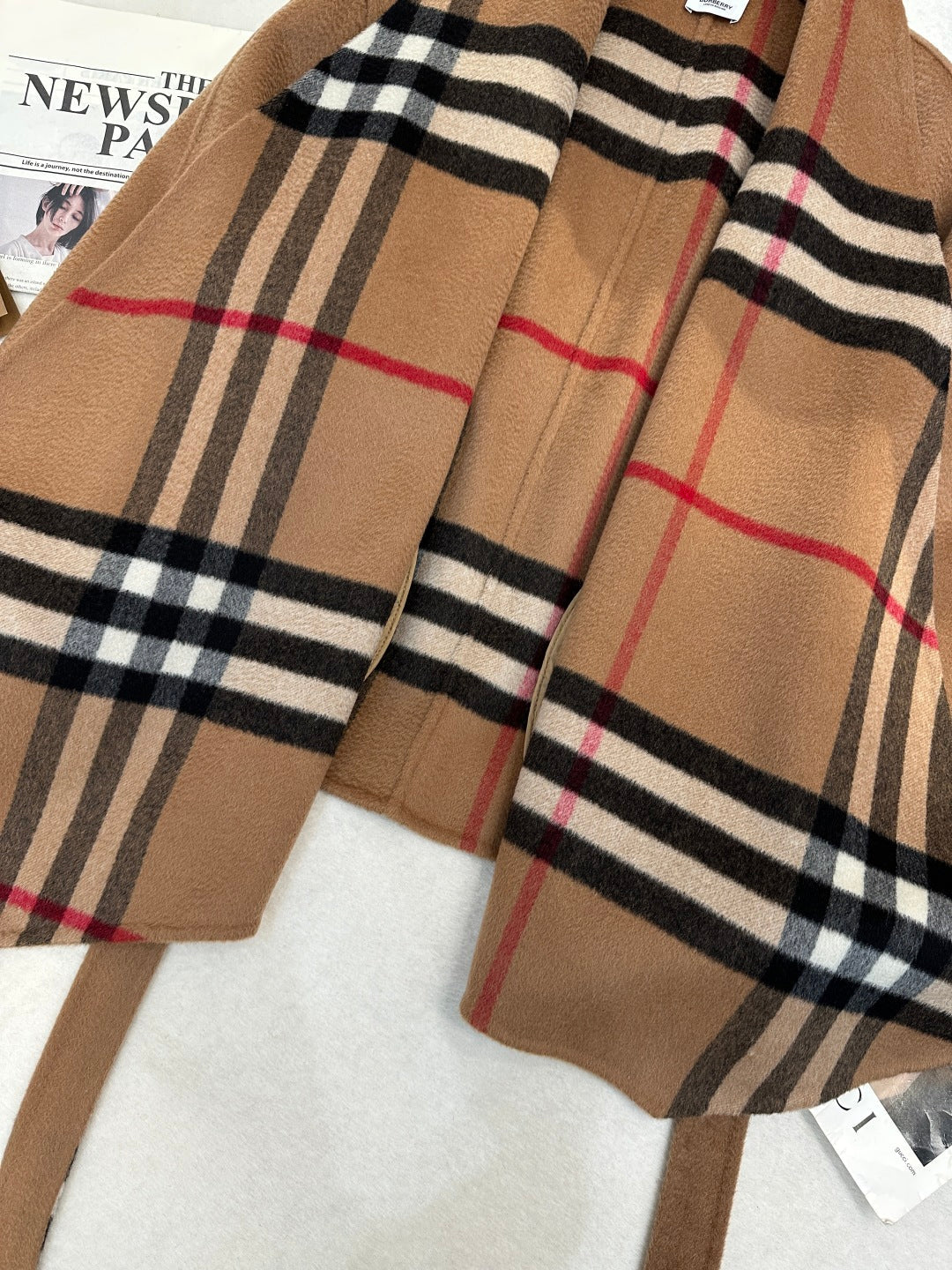 BURBBER  Hooded Woman Wool Jacket 2 Color's Limited
