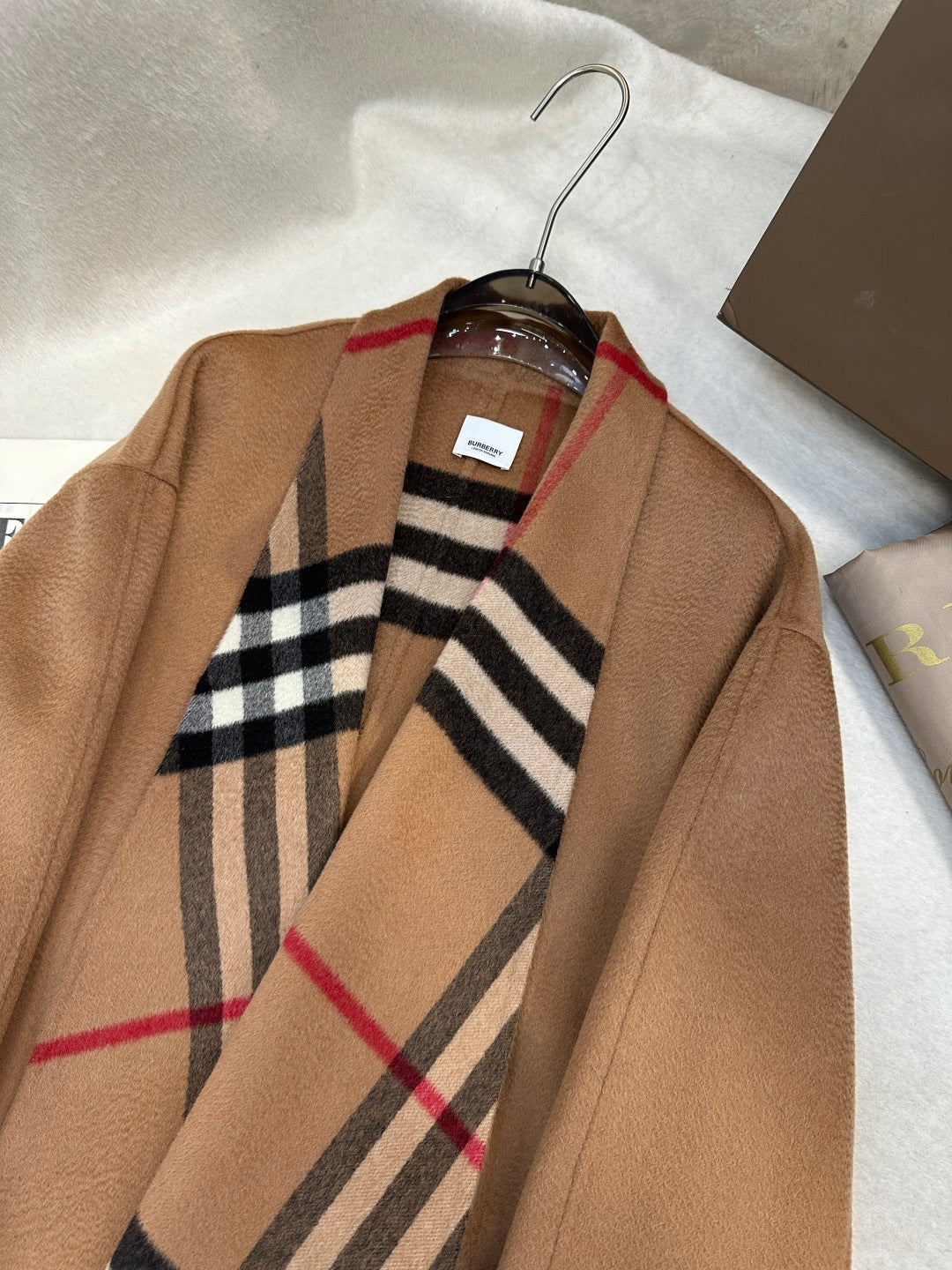 BURBBER  Hooded Woman Wool Jacket 2 Color's Limited