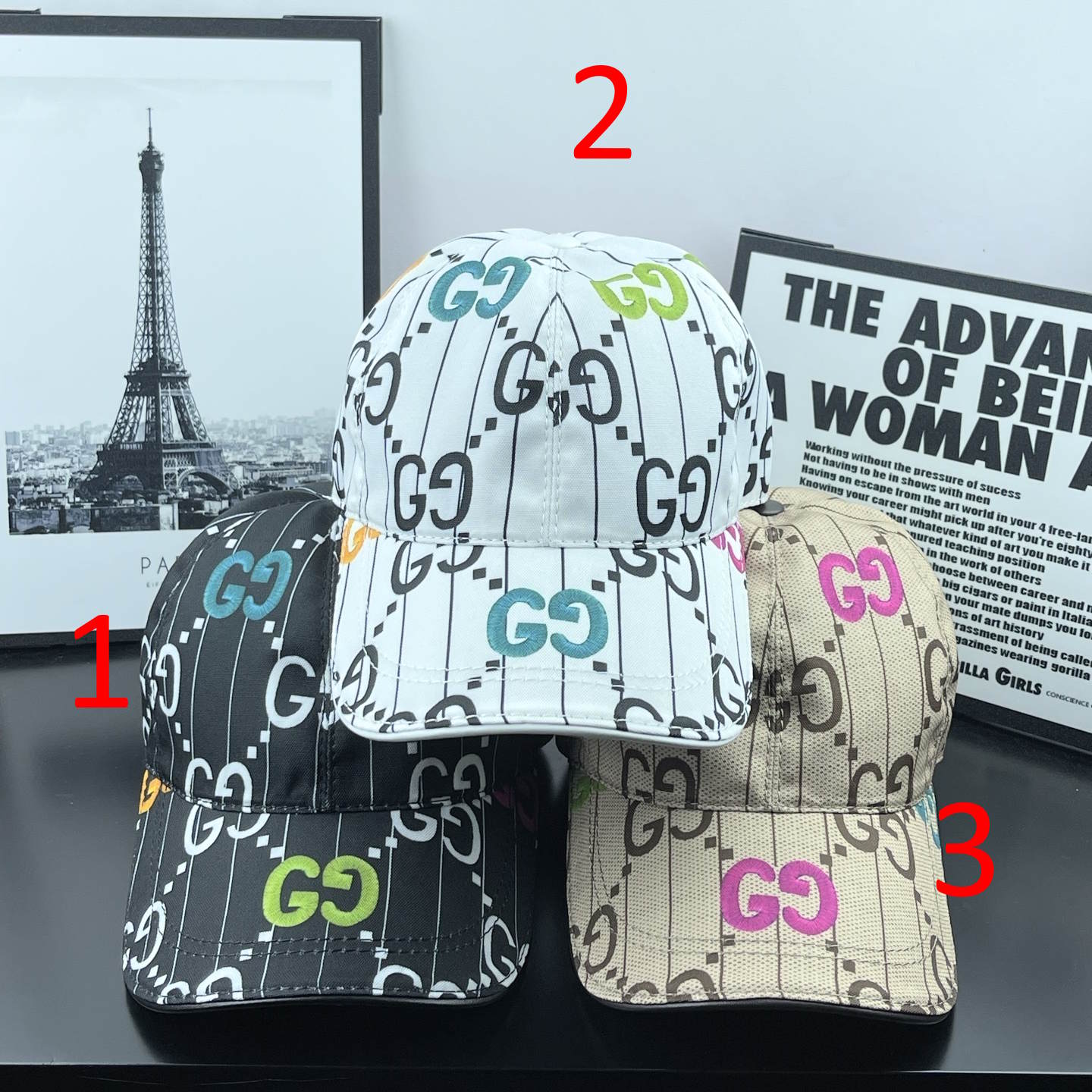 GU  Cap Hat 3 Color s
