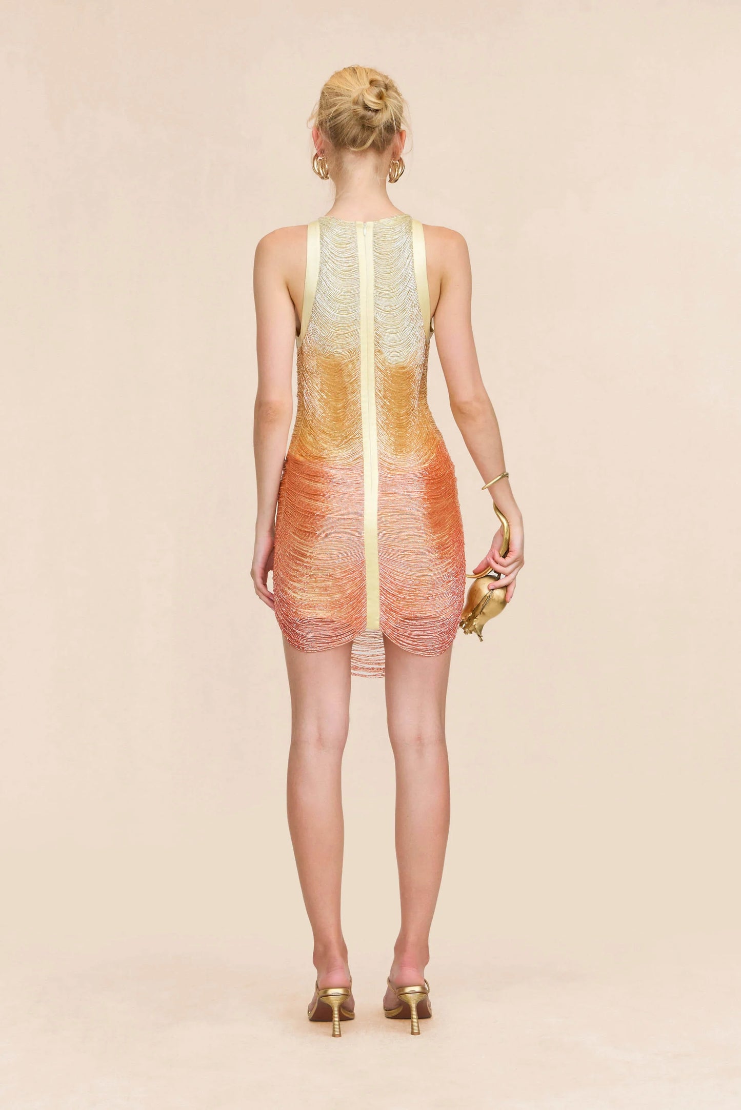 HERVE Party dress Glass beads medison