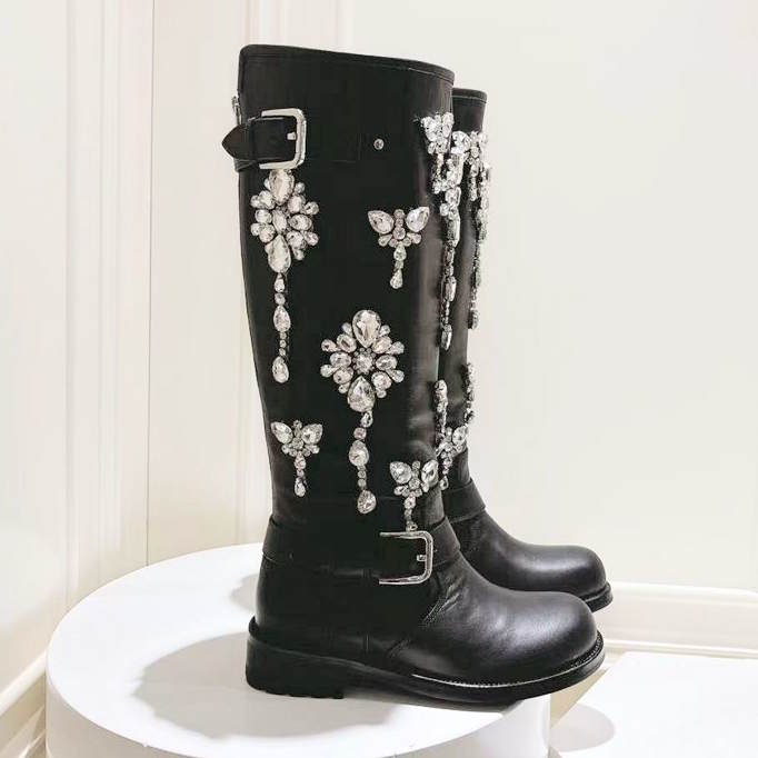G D Woman Boots  High Jeweled Limited