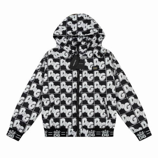 G D Man Quilted Jacket Hoodie