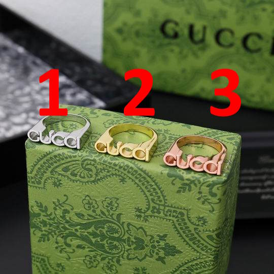 GU Fashion Rings 3 Colors