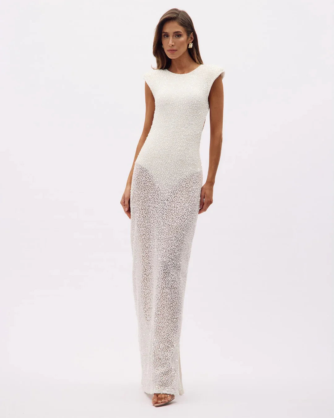 HERVE Party dress Glass beads wedding