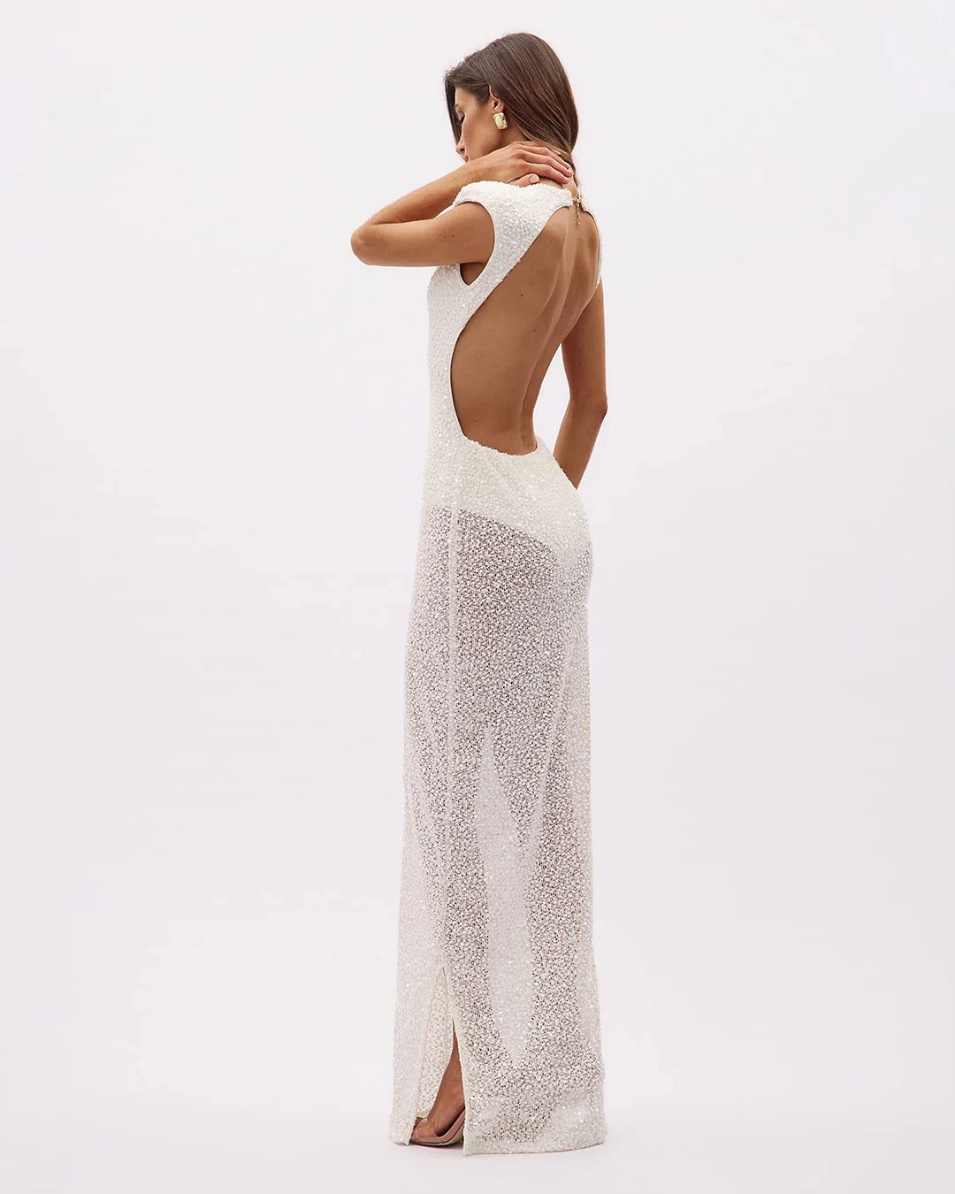 HERVE Party dress Glass beads wedding