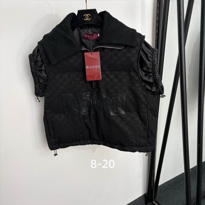 GU VEST monogram Woman Jacket 2 Color's