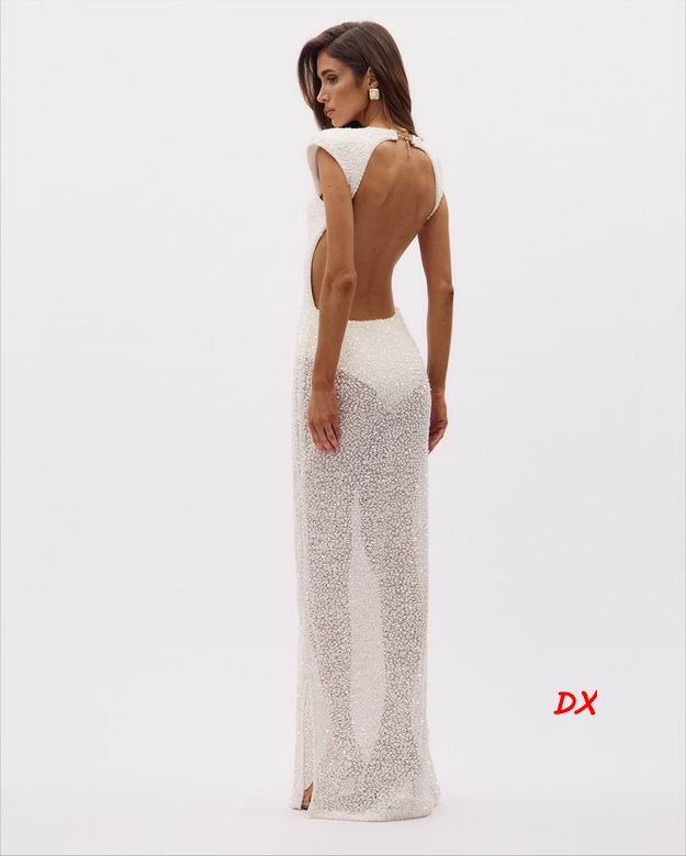 HERVE Party dress Glass beads wedding