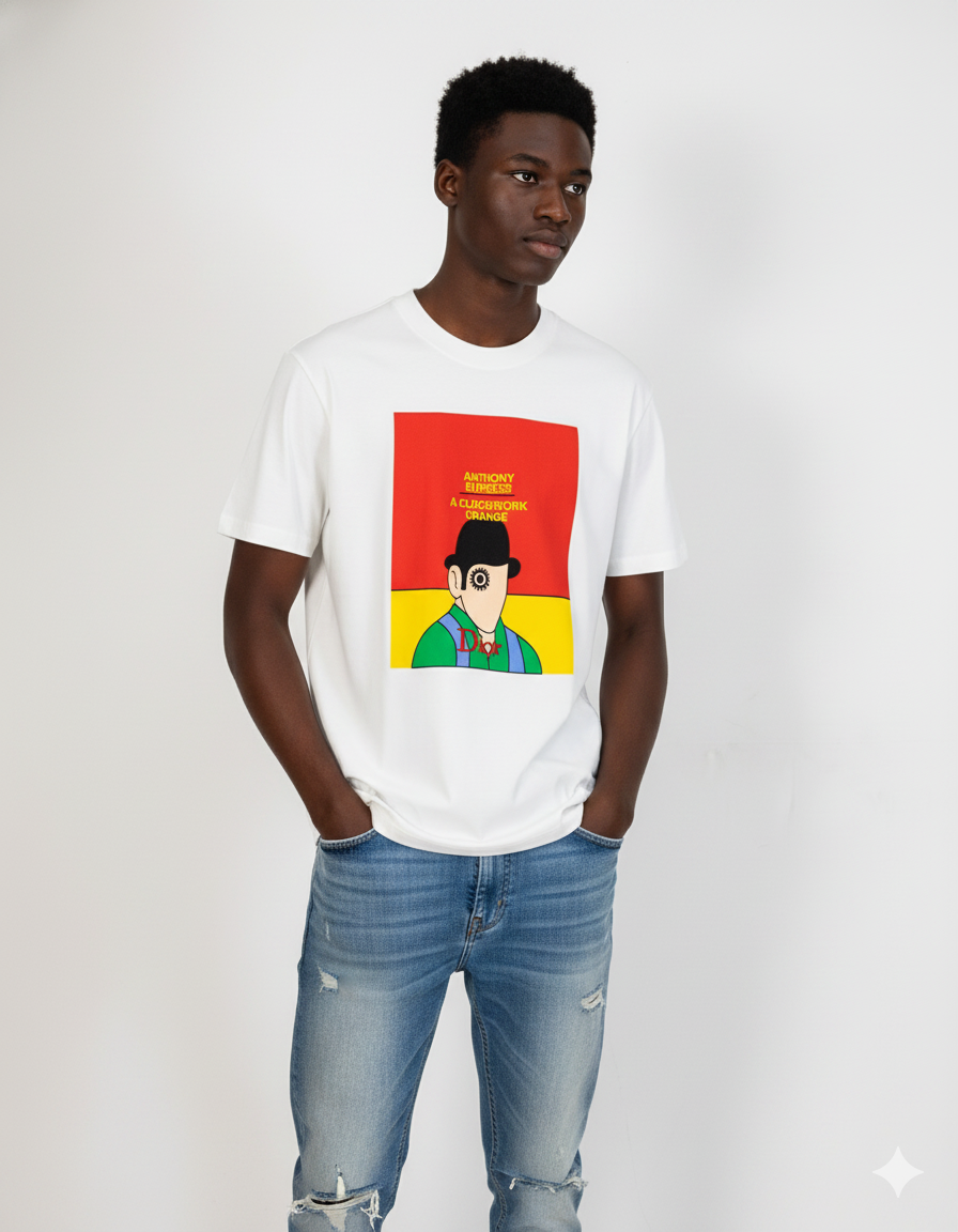 CHD   T-Shirt with Book Cover Print Unisex Relax fit