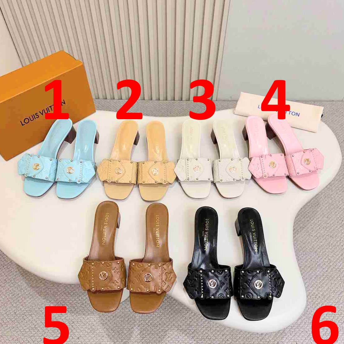 LU slippers sandals  Woman 6 Color's