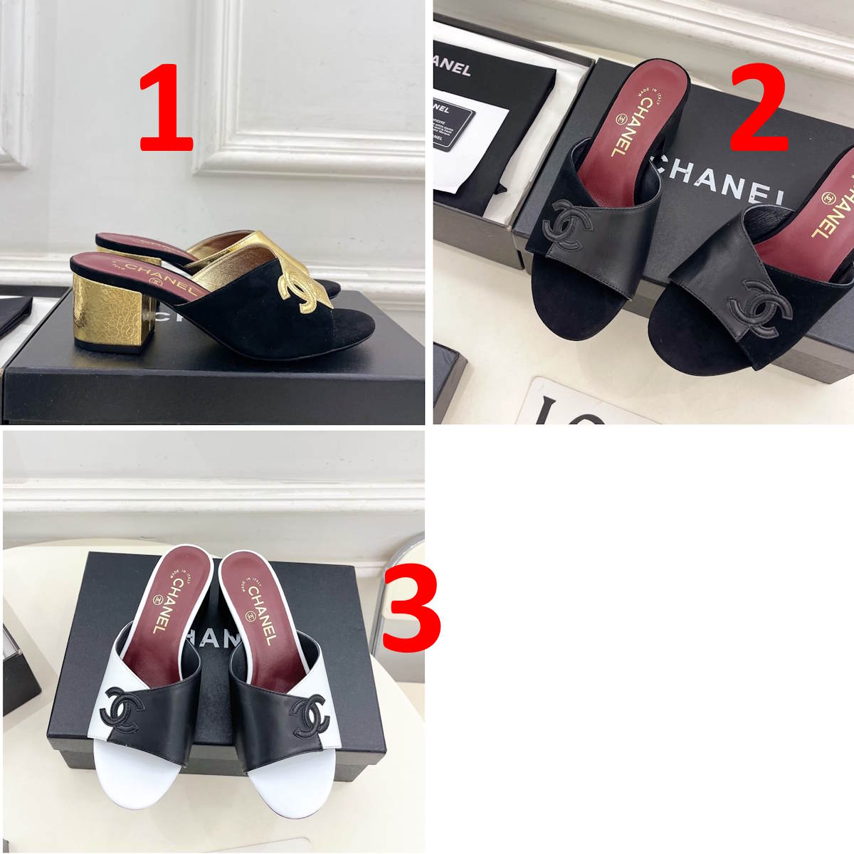 CHL slippers  sandals  Woman 3 Color's
