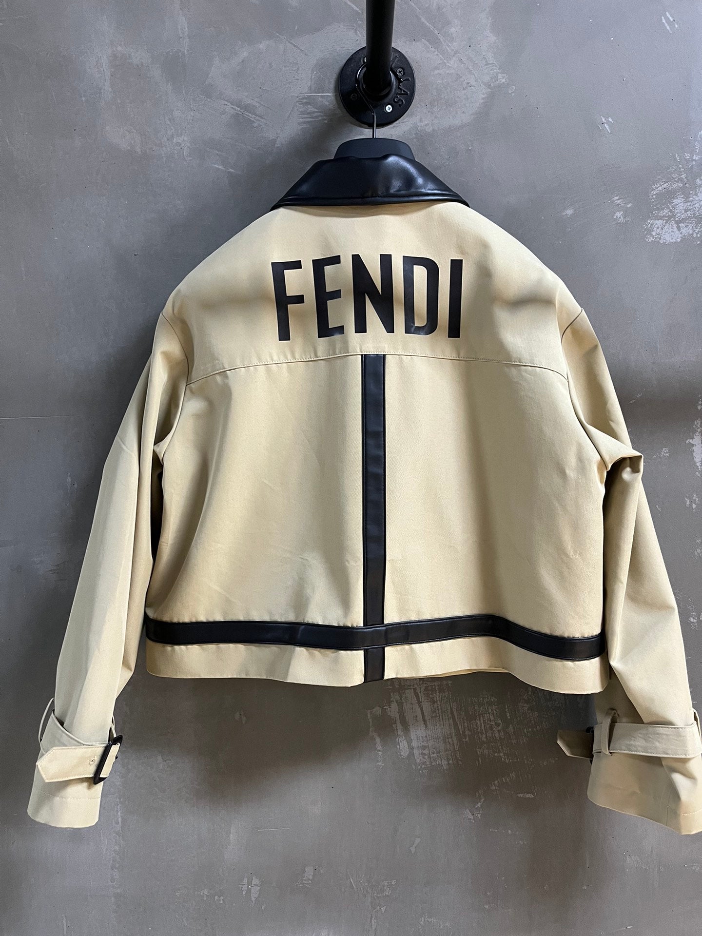 FEN  Leather trim Jacket