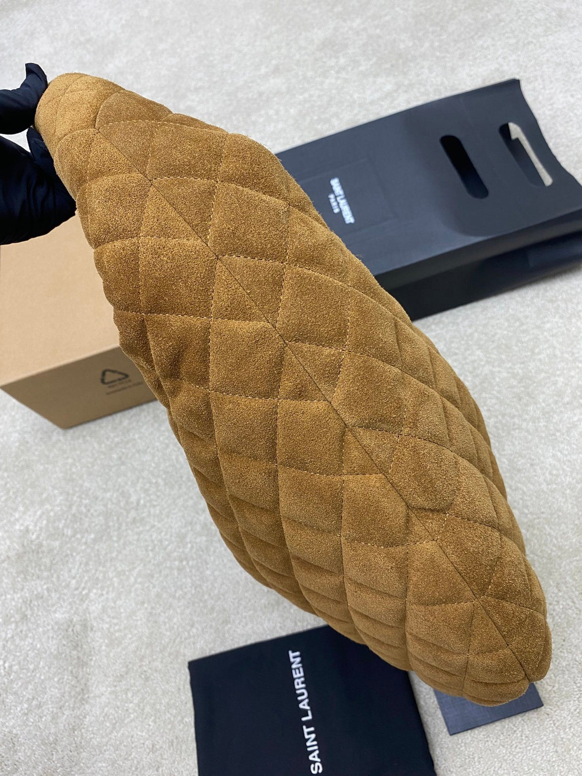Y L I CARE suede bag 47  cm