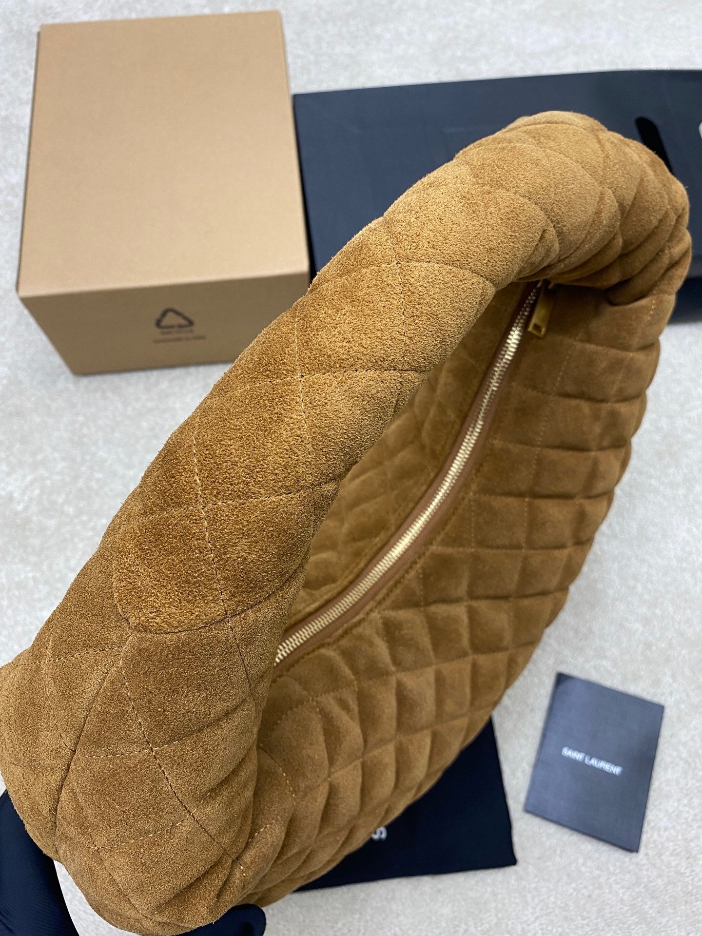 Y L I CARE suede bag 47  cm