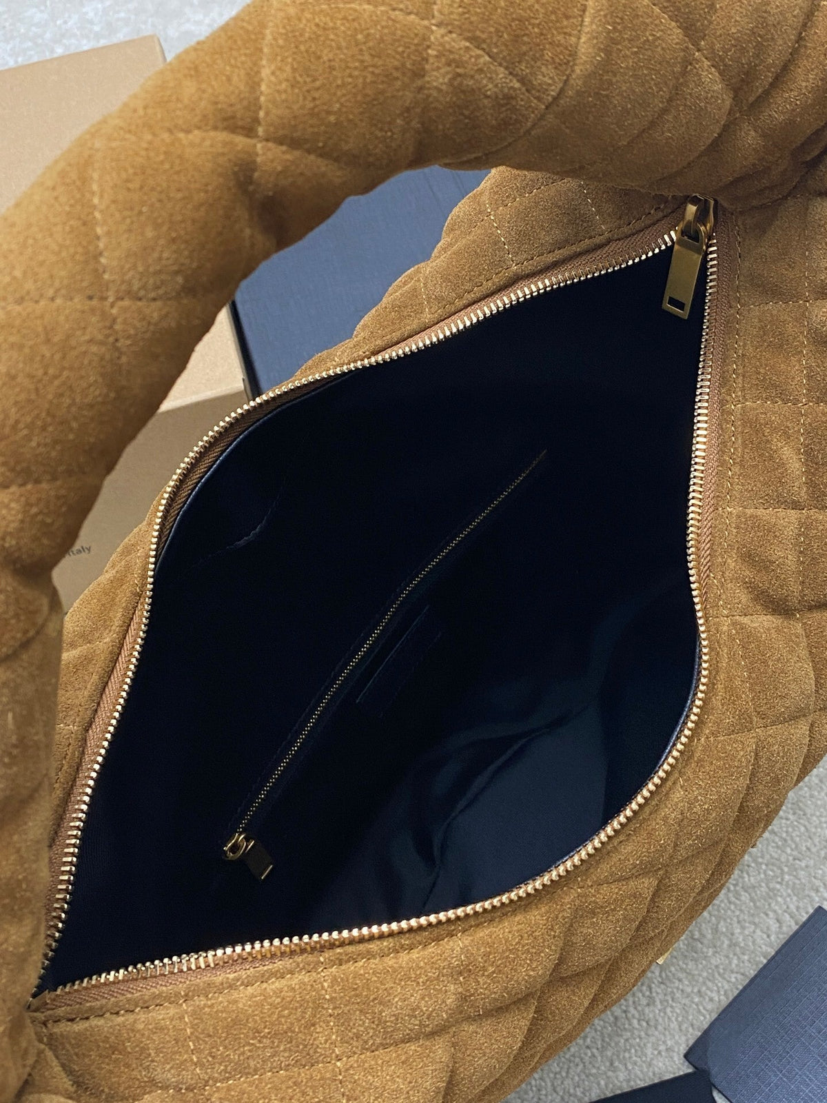 Y L I CARE suede bag 47  cm