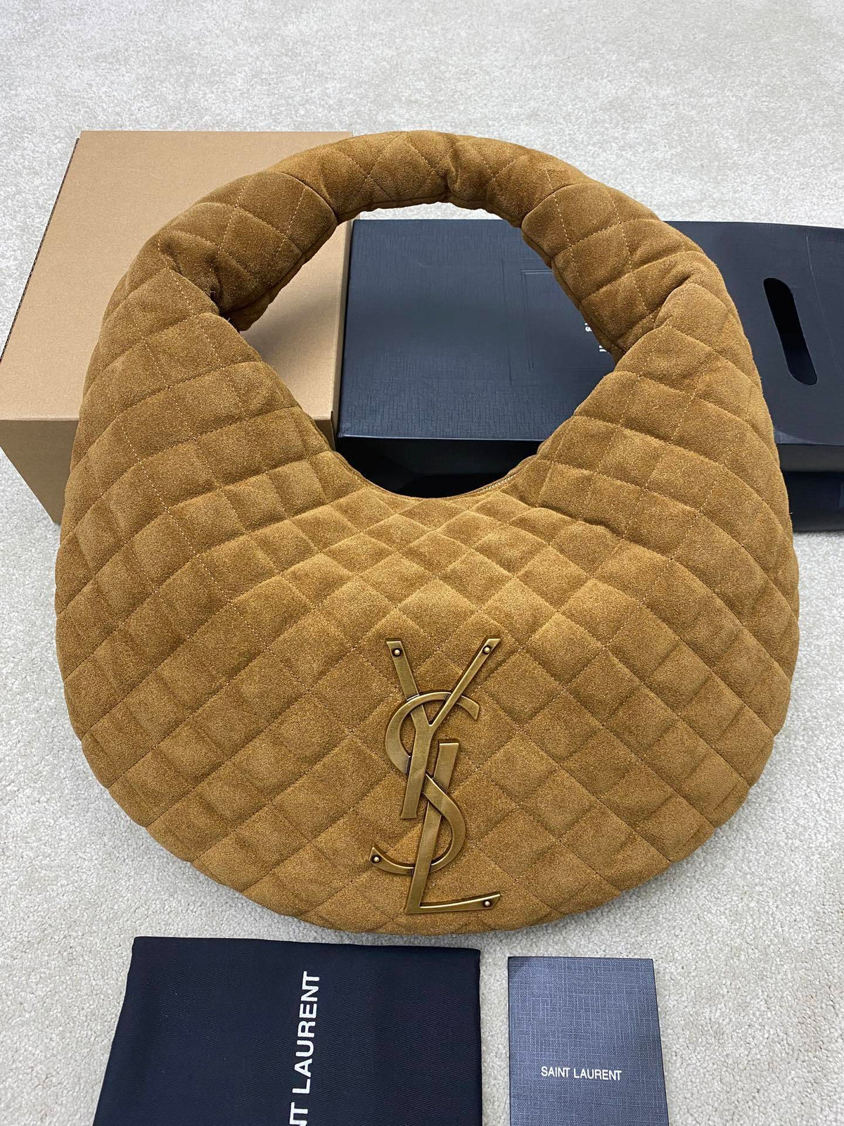 Y L I CARE suede bag 47  cm