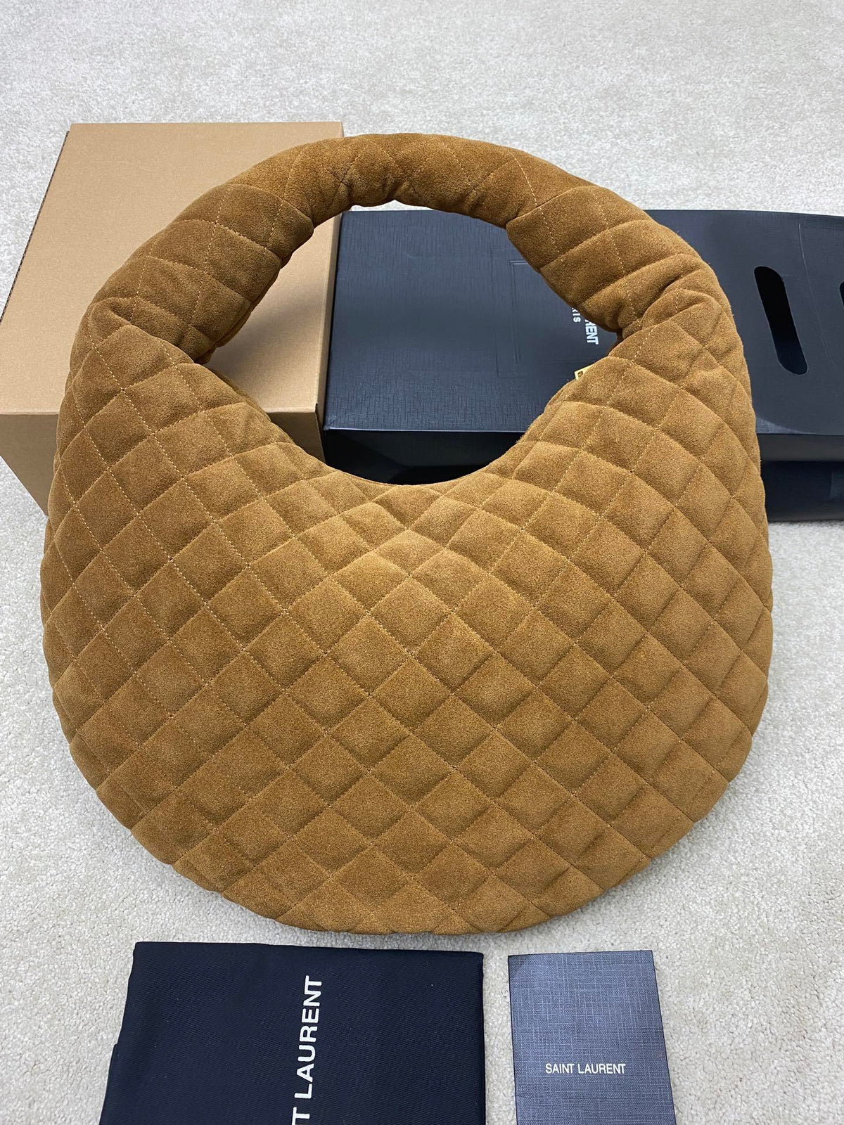Y L I CARE suede bag 47  cm