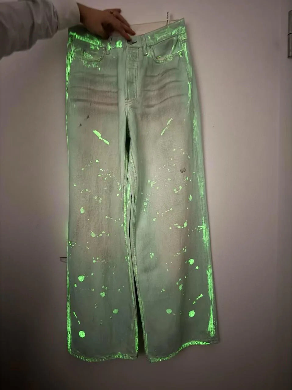 A CNE Pants Glow to the dark Jeans
