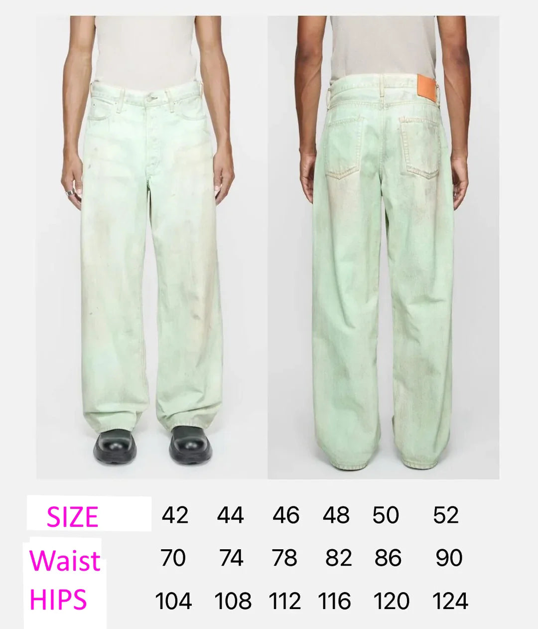 A CNE Pants Glow to the dark Jeans