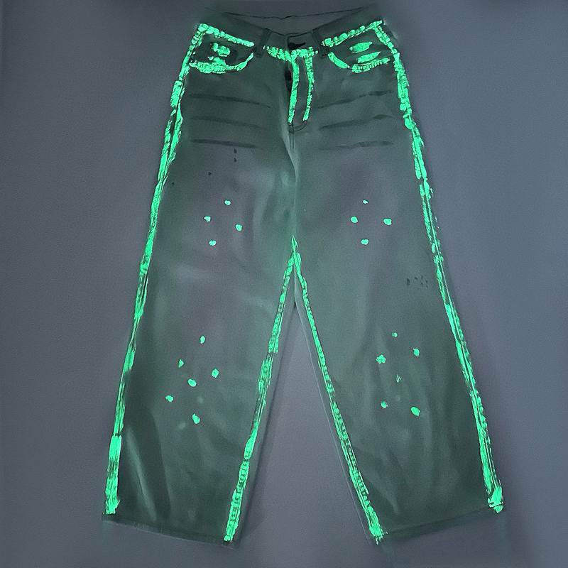 A CNE Pants Glow to the dark Jeans