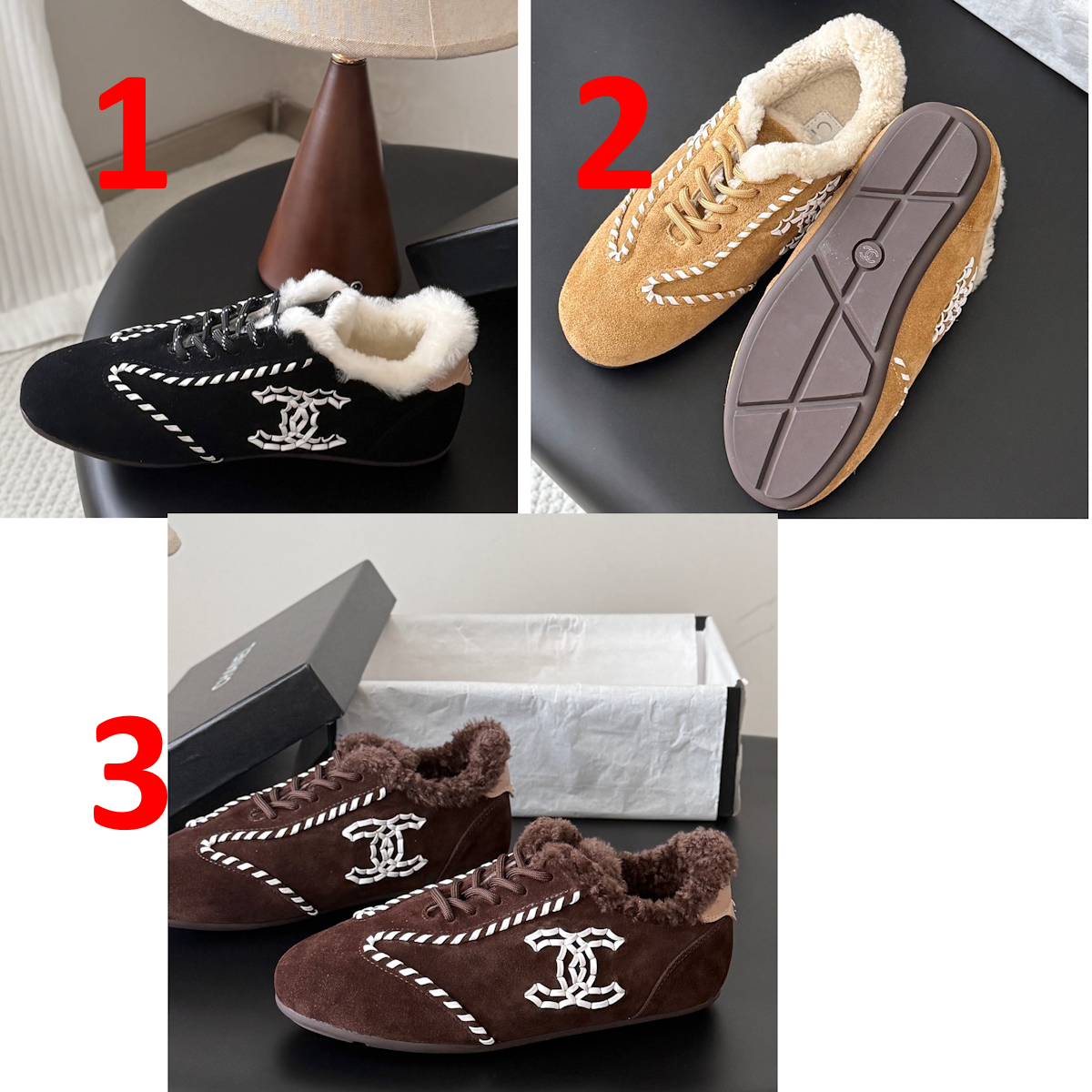CHL Shearling woman  Sneakers 3 Color's