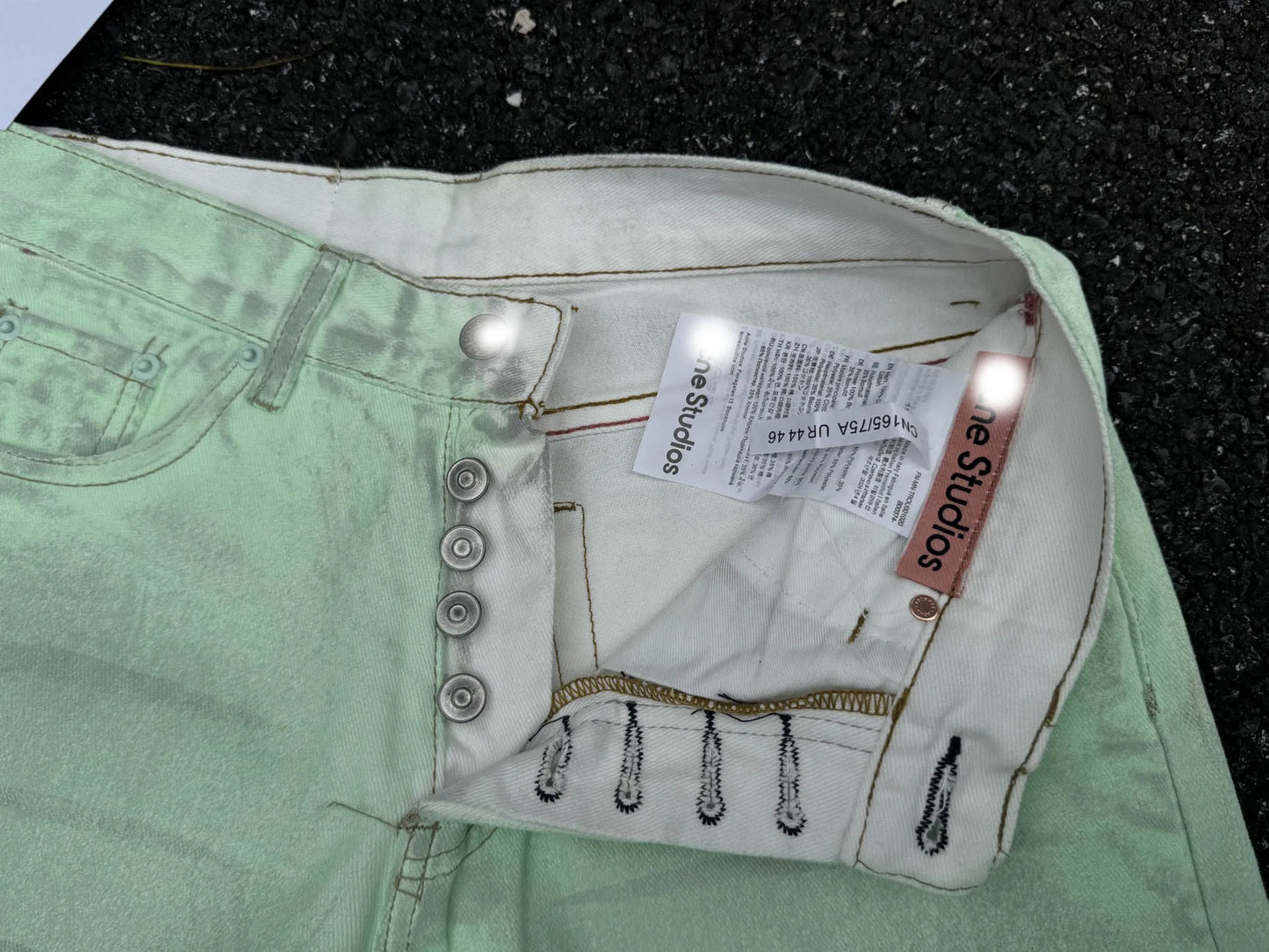 A CNE Pants Glow to the dark Jeans