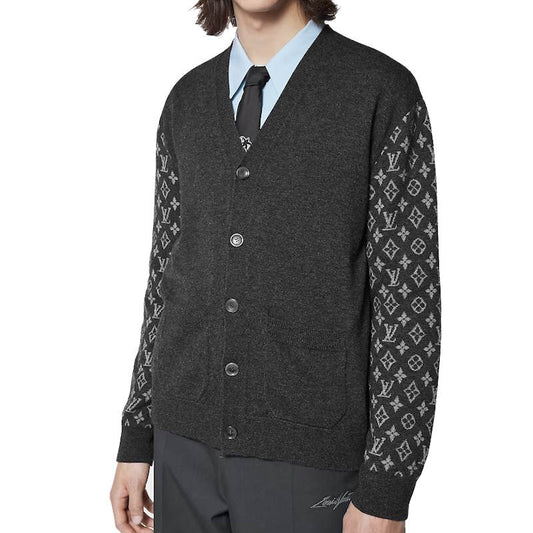 LU knitted Jacket Cashmere Cardigan Man