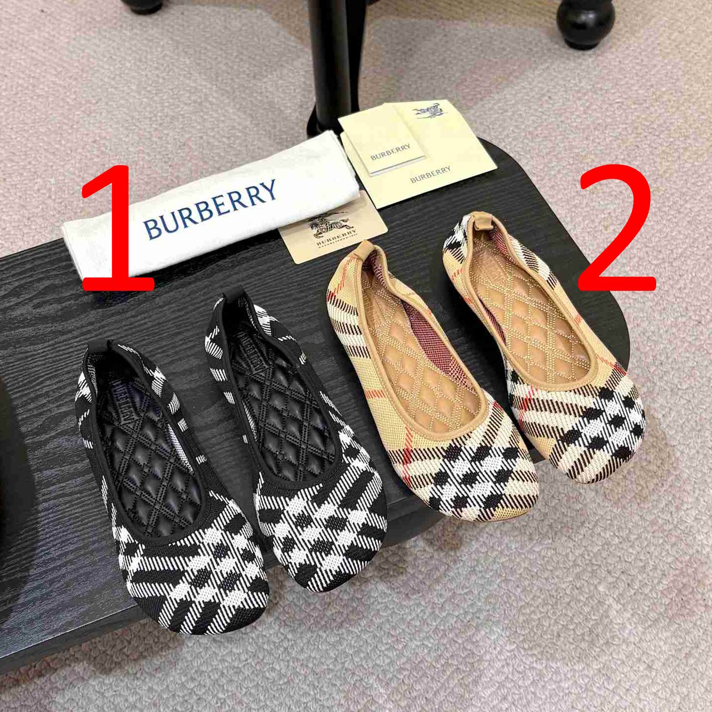 BURBBER  Shoes  Woman 2 Color's