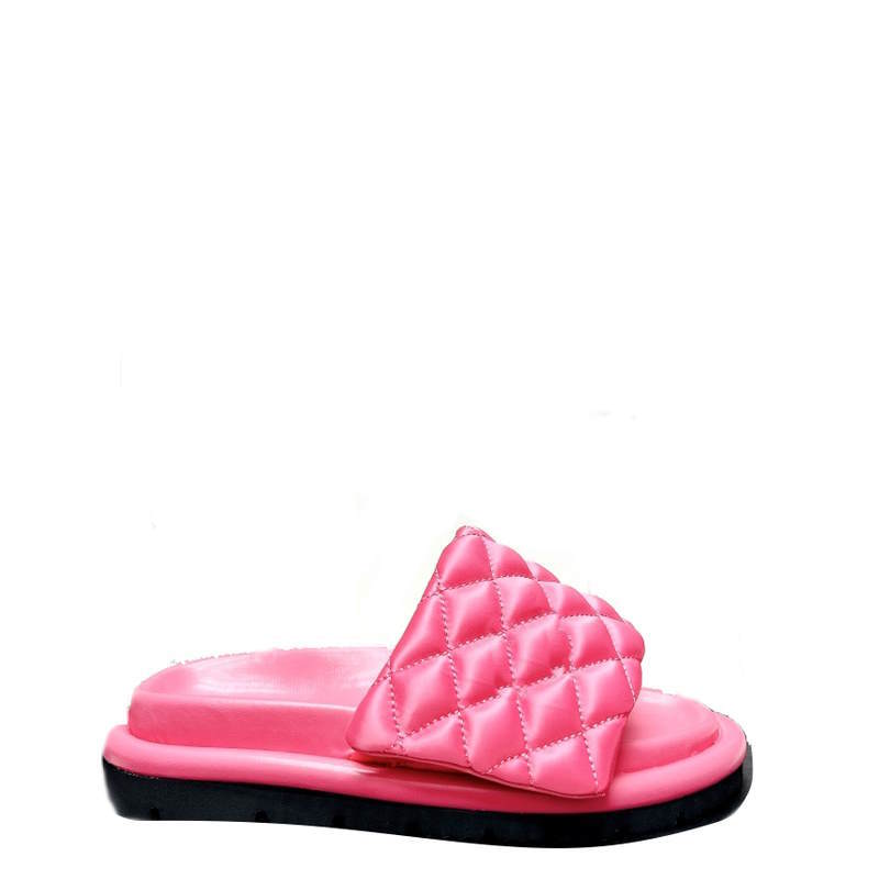 Puffer Slippers Wedge