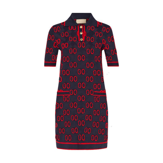 GO TOO Dress jacquard knitted